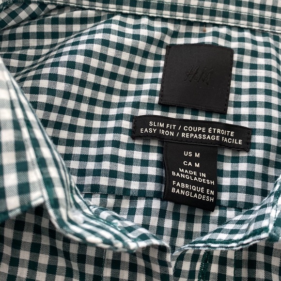 H&M Mens Button Down Dress Shirt - Picture 2 of 2